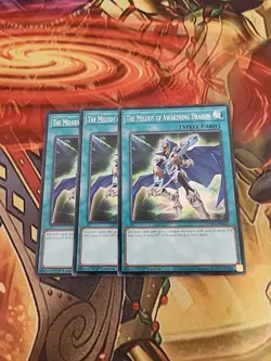 3X The Melody of Awakening Dragon - SDWD-EN022 - Common - 1st Edition NM Yugioh - Image 1