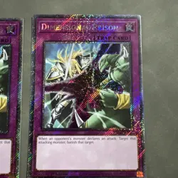 Yugioh Dimensional Prison RA04-EN132 Platinum Secret Rare 1st Ed X2 LP - Image 3