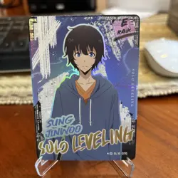 SR SL1E-070 SUNG JINWOO Alt. Art PARALLEL Solo Leveling Mapniverse Collect Card - Image 1
