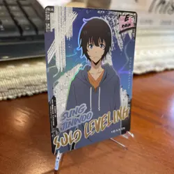 SR SL1E-070 SUNG JINWOO Alt. Art PARALLEL Solo Leveling Mapniverse Collect Card - Image 3
