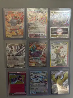 9 Card Pokemon Lot Vstar EX Scarlet and Violet Holo Rare - Image 1