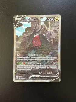 FREE SHIPPING Regidrago V 184/195 Silver Tempest Alt Art Holo Pokemon Card NM - Image 1