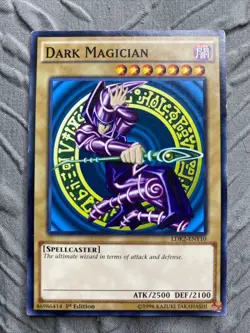 YUGIOH Dark Magician LDK2-ENY10 Common Card 1st Edition NM-MINT - Image 1
