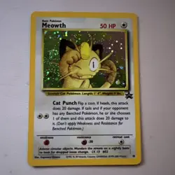 Pokemon Meowth Nintendo Black Star Promo 10 Holo Pokemon Card - Image 1