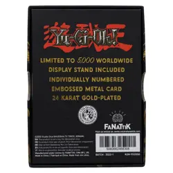 Yu-Gi-Oh! Metal Replica Card Gaia the Fierce Knight 24k Gold Plated Limited Edit - Image 2