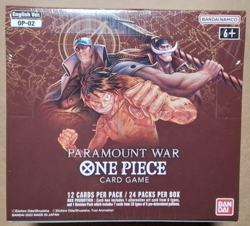One Piece Card Game TCG OP-02 Paramount War 1st Ed. Booster Box English Sealed - Image 1