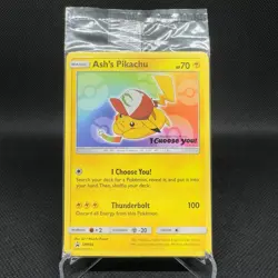 Pokemon Ash's Pikachu - SM108 - SM Promos (SMP) I Choose You Movie Card SEALED - Image 3