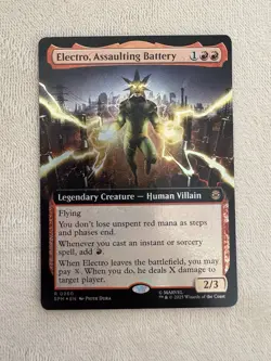Electro, Assaulting Battery - #260 Foil (Extended Art) Marvel's Spider-Man - Mtg - Image 1