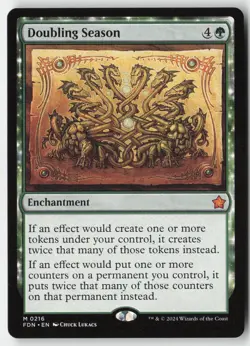 MTG - Doubling Season M Foundations 216 LP-NM - Image 1