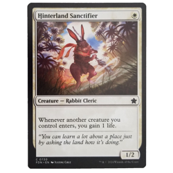 x4 Hinterland Sanctifier Foundations White Creature Rabbit Cleric M/NM Common - Image 1