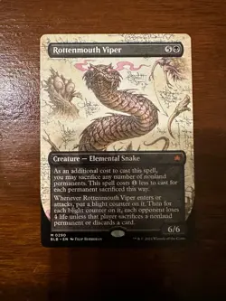 Rottenmouth Viper (Borderless) Bloomburrow Regular - Image 1