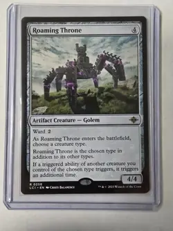 Roaming Throne, Artifact Creature, Golem, Magic The Gathering, LCI, Rare - Image 1