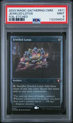 2023 MTG COMMANDER MASTERS FOIL-ETCHED #611 JEWELED LOTUS PSA 9 - Image 1