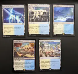 MTG Magic Set of 5 Azorius Dual Lands EDH Commander Deck Staples Blue White Mana - Image 1