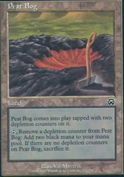 MTG Peat Bog, Mercadian Masques, Heavily Played, English - Image 1