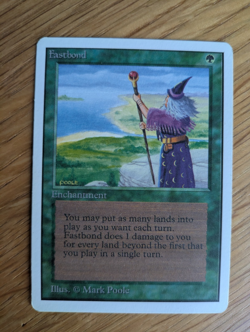 WOTC MTG Vintage Unlimited Edition Fastbond (NM) CCG Magic the Gathering - Image 2