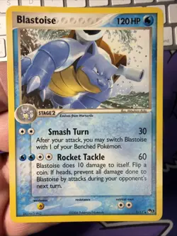 Pokemon Pop Series 3 Promo Blastoise 1/17 Non-Holo Rare LP - Image 1