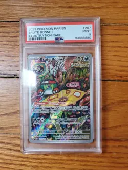 Pokemon Brute Bonnet 207/182 Paradox Rift Illustration Rare PSA 9 - Image 1