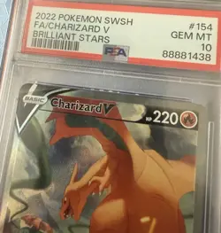 PSA 10 Charizard V 154/172 Brilliant Stars Alternate Art POKEMON LUCKY 8888 🇦🇺 - Image 4