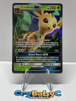 Pokemon Leafeon GX SM146 Sun & Moon BLACK STAR PROMO - Image 1