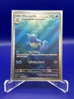 2023 Pokemon TCG English SV 151 MEW Wartortle 171/165 Illustration Rare - Image 1