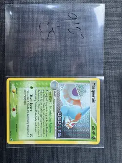 Masquerain 39/107 Reverse Holo Stamped Pokemon EX Deoxys 2005 TCG Era Card - Image 2