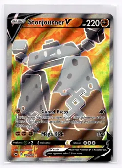 Stonjourner V (Full Art) SWSH01: Sword & Shield Base Set - Pokemon NM 193/202 - Image 1