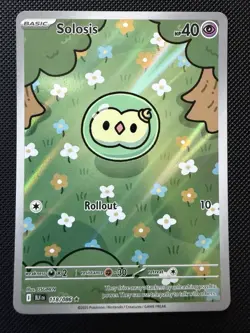 2025 Pokemon B&W Black Bolt Solosis 118/086 Illustration Rare - Near Mint (NM) - Image 1