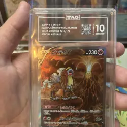 Pokemon Japanese VSTAR Universe Entei V SAR 213 TAG 10 Gem Mint - Image 3