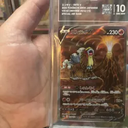 Pokemon Japanese VSTAR Universe Entei V SAR 213 TAG 10 Gem Mint - Image 5