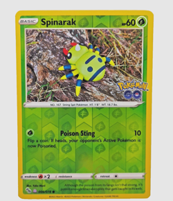 Spinarak 006/078 (Peelable Ditto)-Pokemon GO 2022 Reverse Holo TCG Pokemon LP/NM - Image 2