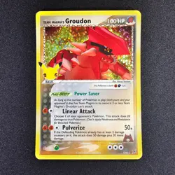Team Magma's Groudon #009/095 NM Pokemon Celebrations Classic Collection TCG - Image 1