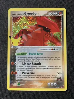 Pokemon 25th Anniversary Celebrations Team Magma's Groudon Classic Holo NM - Image 1