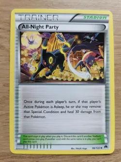 Pokemon TCG All-Night Party 96/122 XY Breakpoint NM Condition - Image 1