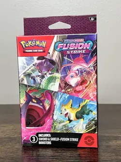 Pokemon TCG: Sword & Shield Fusion Strike 3-Pack Hanger - Factory Sealed 2021 - Image 1