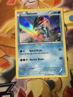 Pokemon TCG Suicune 30/30 Trainer Kit Holofoil Promo Rare Nintendo NM Near Mint - Image 1