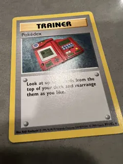 1999 Pokemon Base Set Pokedex Trainer 87/102 Shadowless - Image 2