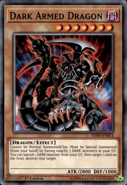 Dark Armed Dragon - 1st Edition SDSH-EN014 - LP - YuGiOh - Image 1