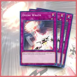 YuGiOh DIVINE WRATH x3 | POWERFUL RARE CARD ? 1ST EDITION ?? - Image 1