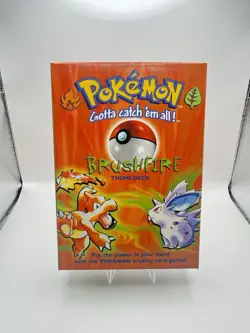 Pokemon 1999 Brushfire - Theme Deck - Box - Counters - Book & Coin - No Cards - Image 1