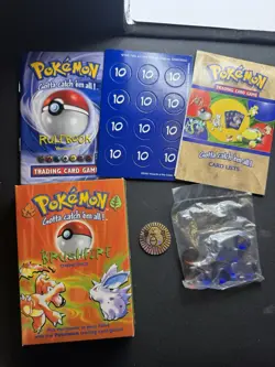 Pokemon 1999 Brushfire - Theme Deck - Box - Counters - Book & Coin - No Cards - Image 3