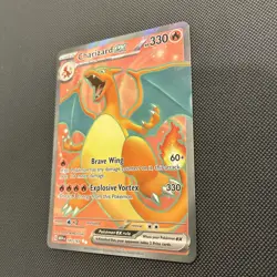 Pokemon TCG Scarlet & Violet Charizard EX Full Art Ultra Rare Card 183/165 NM!! - Image 3