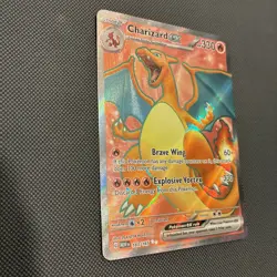 Pokemon TCG Scarlet & Violet Charizard EX Full Art Ultra Rare Card 183/165 NM!! - Image 4