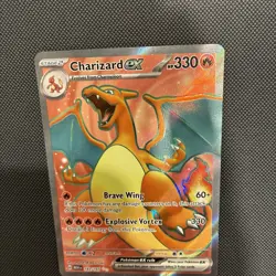 Pokemon TCG Scarlet & Violet Charizard EX Full Art Ultra Rare Card 183/165 NM!! - Image 5