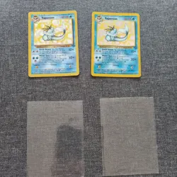 Vaporeon 12/64 & 20/64 Holo & Non Holo Jungle Set Rare Pokemon Cards LP-NM - Image 1