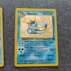 Vaporeon 12/64 & 20/64 Holo & Non Holo Jungle Set Rare Pokemon Cards LP-NM - Image 3
