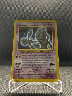 Pokemon TCG Shining Mewtwo Neo Destiny Holo Card 109/105 Unlimited Shiny Rare - Image 1
