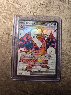 Pokemon TCG Charizard ex SVP 056 Scarlet & Violet Holo Black Star Promo Card - Image 1