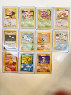 Pokemon Card Set. 1st edition Jungle/Fossil Plus Holo Gyarados. Sold As A Set. - Image 1