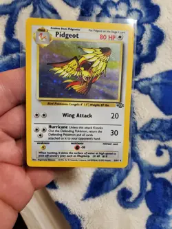 Pokemon TCG Card English Jungle Set Pidgeot 8/64 Holo Rare MOD PLAYED - Image 1
